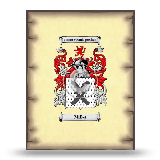 Mill-s Coat of Arms Print
