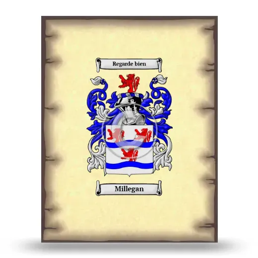 Millegan Coat of Arms Print