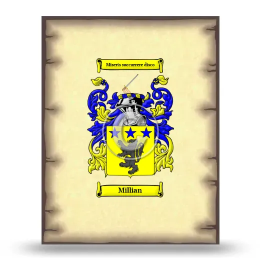 Millian Coat of Arms Print
