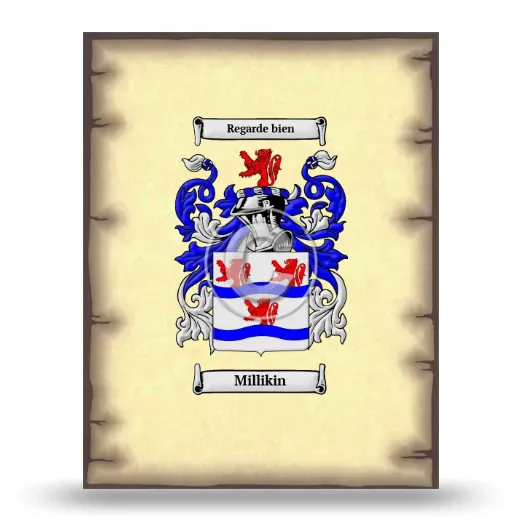 Millikin Coat of Arms Print
