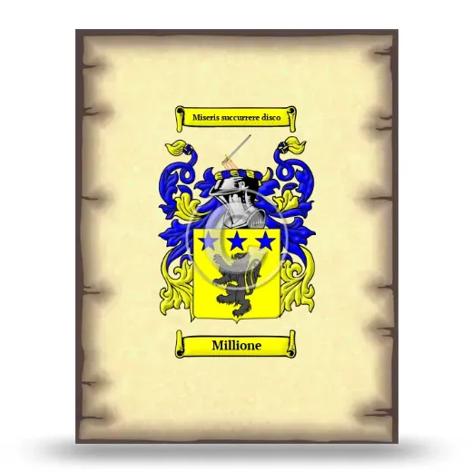 Millione Coat of Arms Print