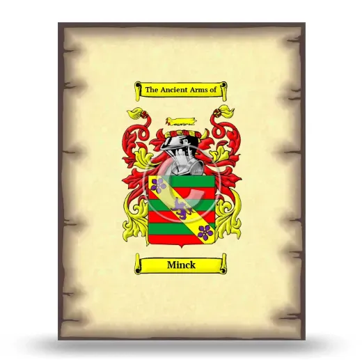 Minck Coat of Arms Print