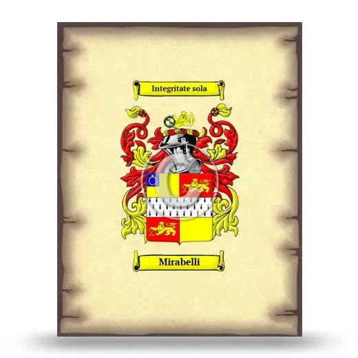 Mirabelli Coat of Arms Print