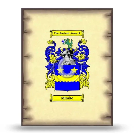 Mirake Coat of Arms Print