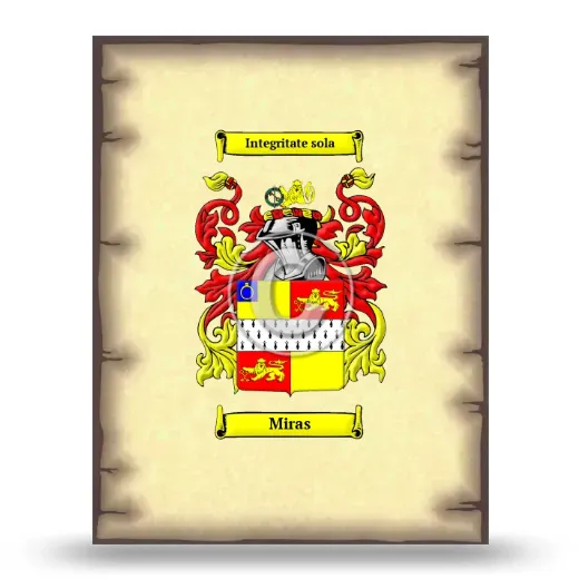 Miras Coat of Arms Print