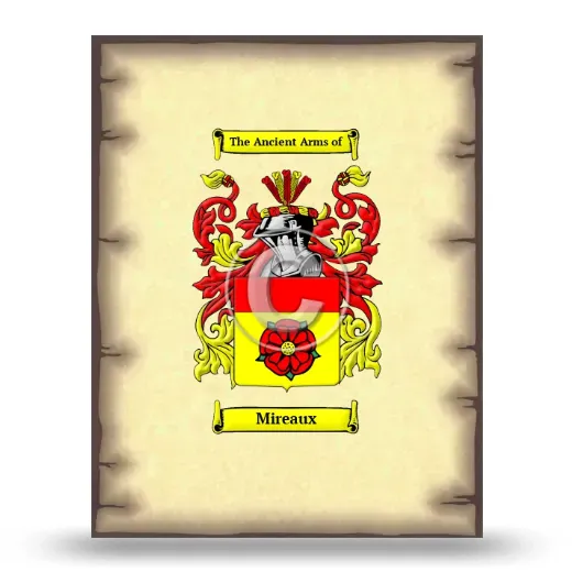 Mireaux Coat of Arms Print