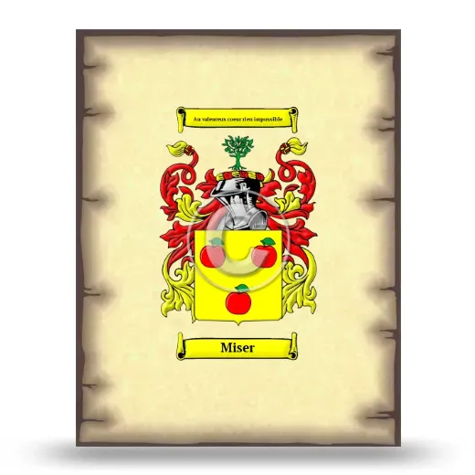 Miser Coat of Arms Print