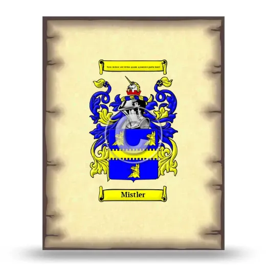 Mistler Coat of Arms Print