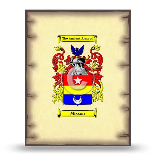 Mixson Coat of Arms Print