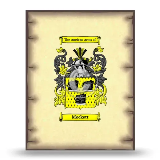 Mockett Coat of Arms Print