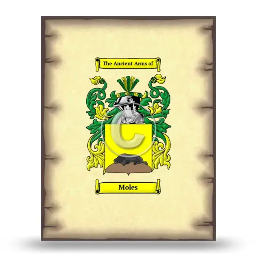 Moles Coat of Arms Print