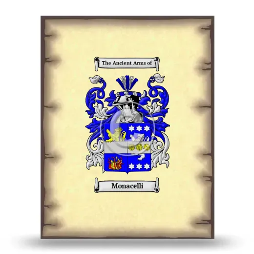 Monacelli Coat of Arms Print