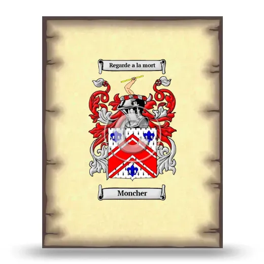 Moncher Coat of Arms Print