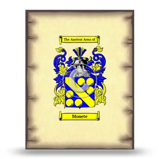 Monete Coat of Arms Print