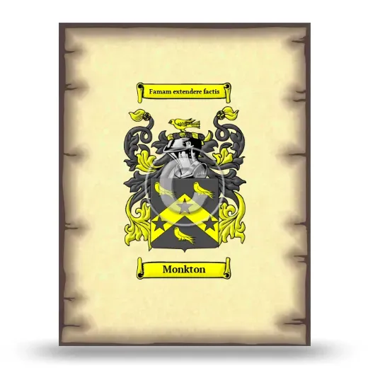 Monkton Coat of Arms Print
