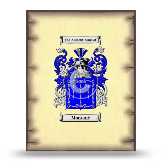 Montané Coat of Arms Print