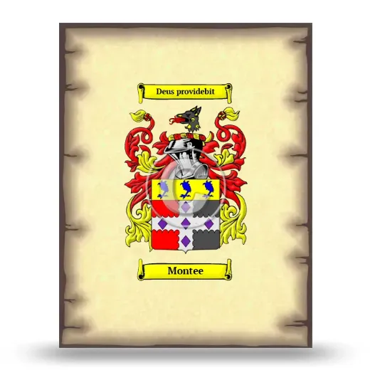 Montee Coat of Arms Print