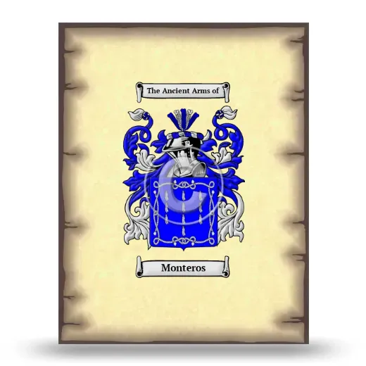 Monteros Coat of Arms Print