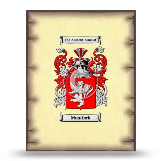 Montfork Coat of Arms Print