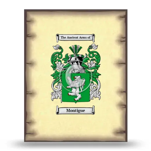 Montigue Coat of Arms Print