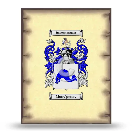 Mony'penay Coat of Arms Print
