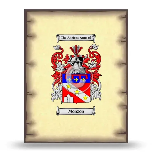 Monzon Coat of Arms Print