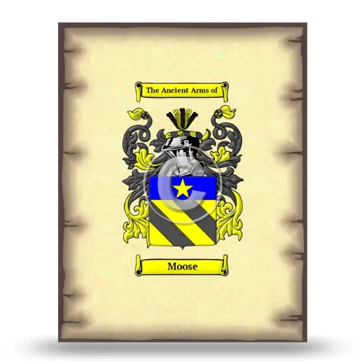 Moose Coat of Arms Print