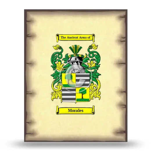 Morales Coat of Arms Print