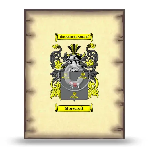 Morecroft Coat of Arms Print