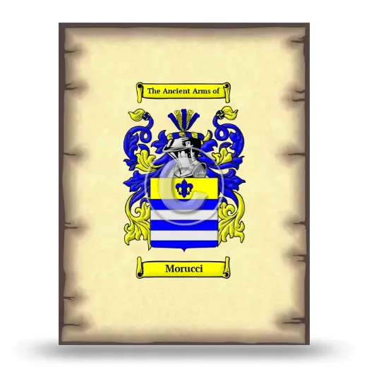 Morucci Coat of Arms Print