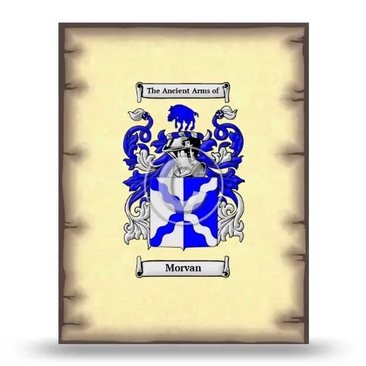Morvan Coat of Arms Print
