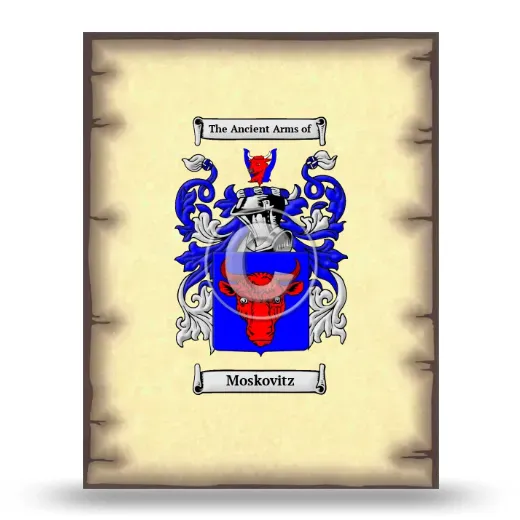 Moskovitz Coat of Arms Print