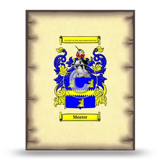 Moster Coat of Arms Print