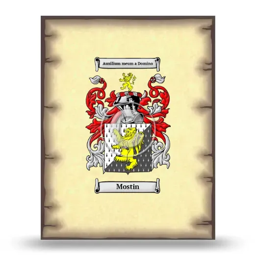 Mostin Coat of Arms Print