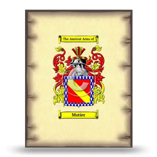 Motier Coat of Arms Print