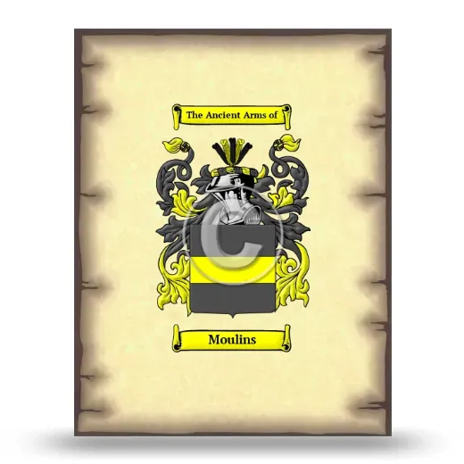 Moulins Coat of Arms Print
