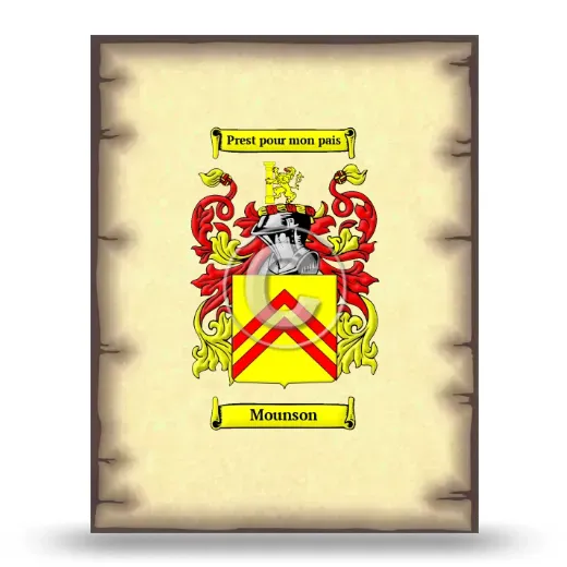 Mounson Coat of Arms Print