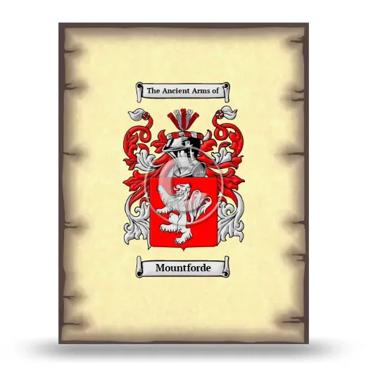 Mountforde Coat of Arms Print