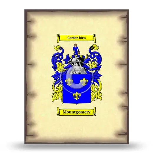 Mountgomery Coat of Arms Print