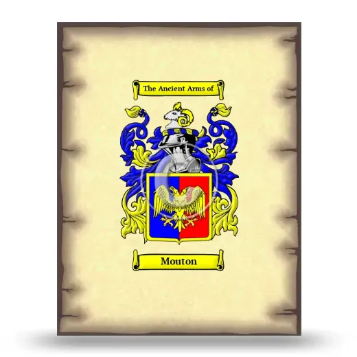 Mouton Coat of Arms Print
