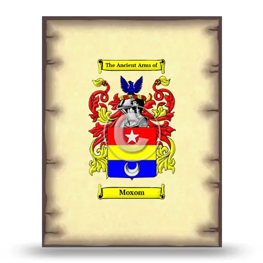 Moxom Coat of Arms Print