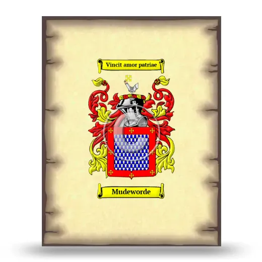 Mudeworde Coat of Arms Print