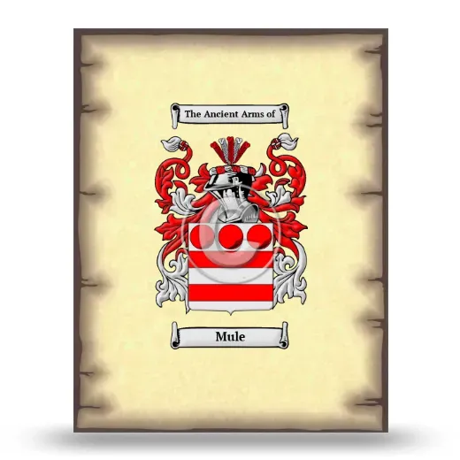 Mule Coat of Arms Print