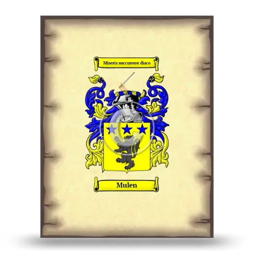 Mulen Coat of Arms Print
