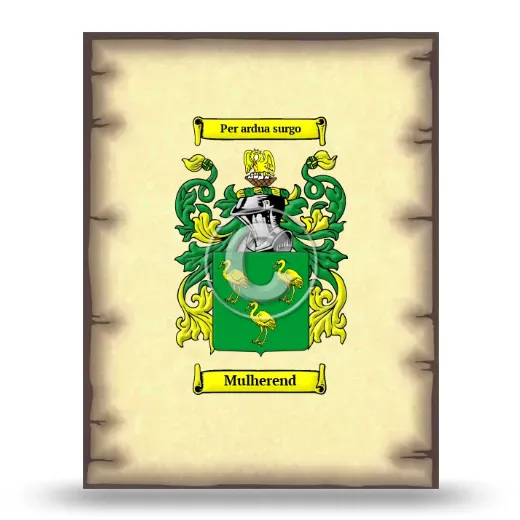 Mulherend Coat of Arms Print