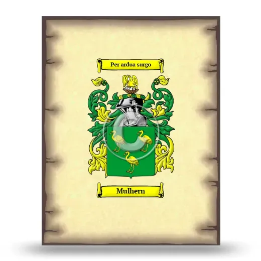 Mulhern Coat of Arms Print
