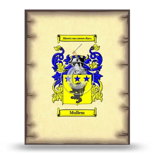 Mullem Coat of Arms Print