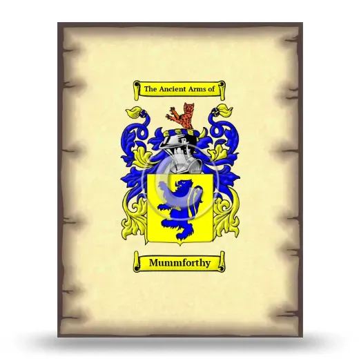 Mummforthy Coat of Arms Print