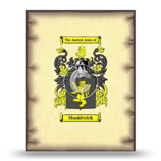 Munkittrick Coat of Arms Print