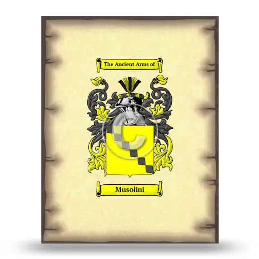 Musolini Coat of Arms Print
